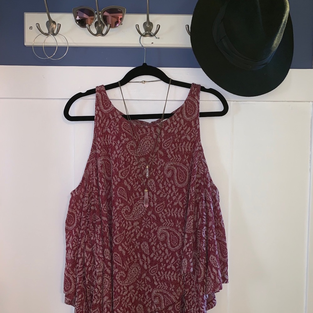 Lucky brand cold shoulder top size 1X